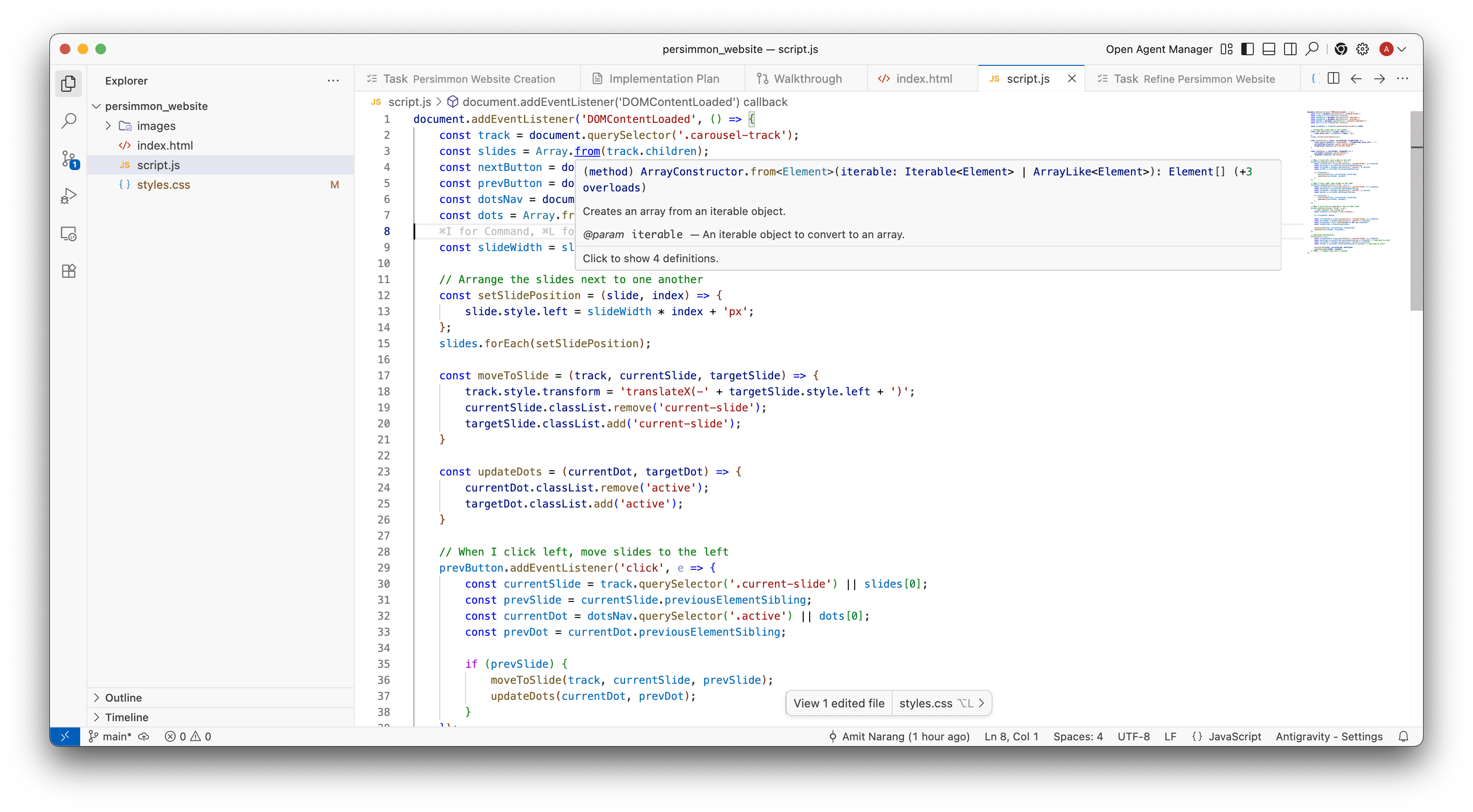 Editor Screenshot