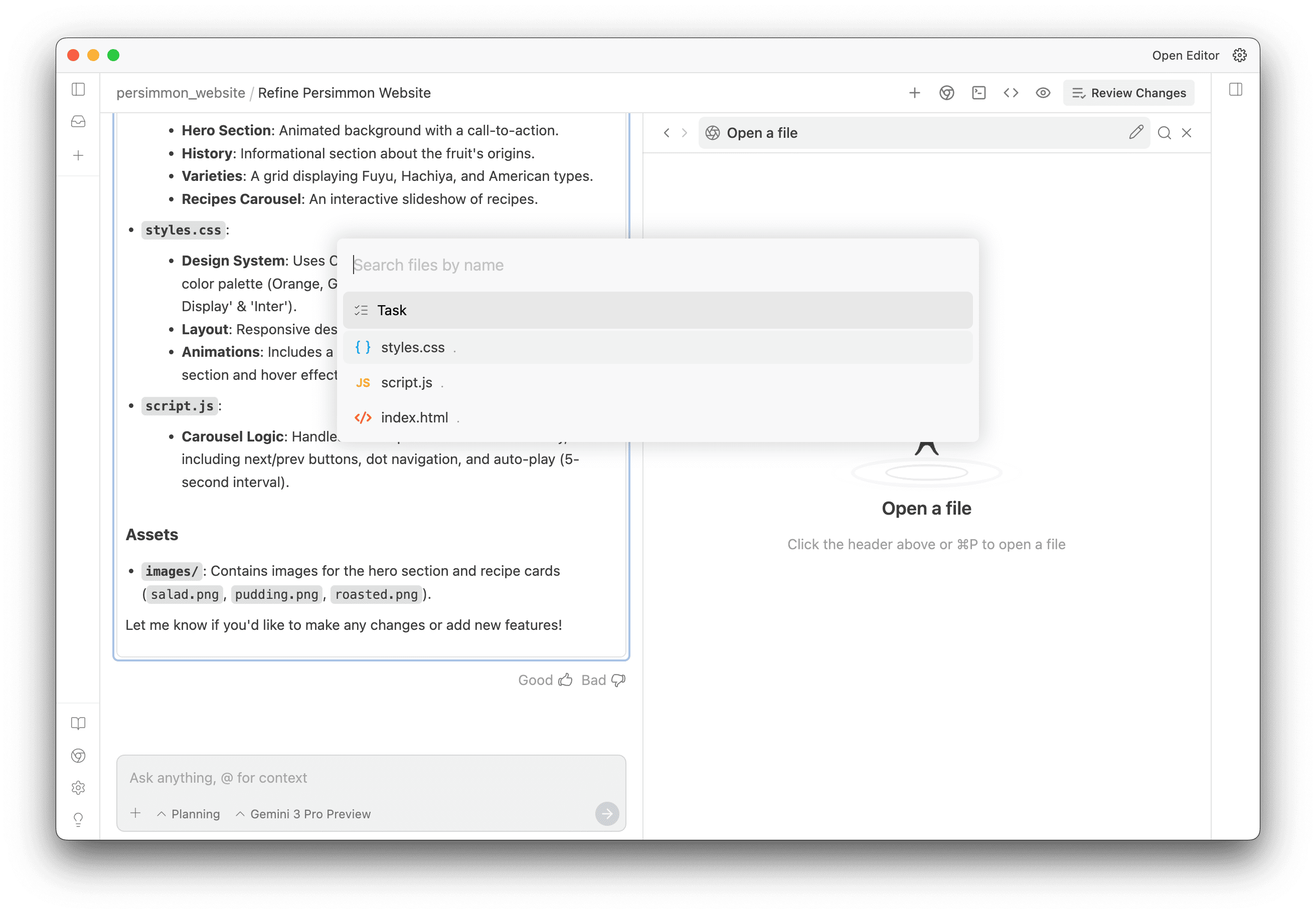 Manager File Picker