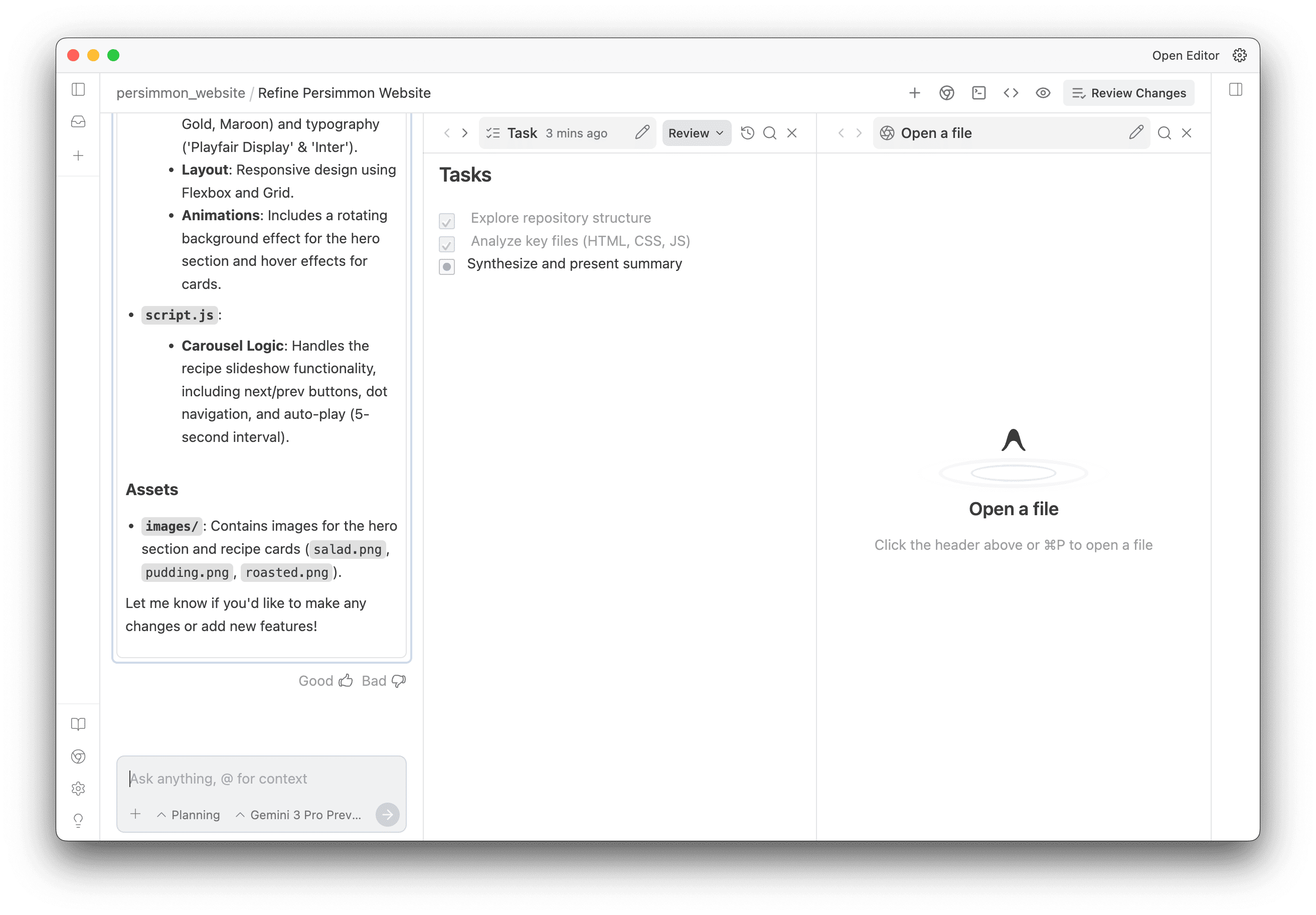 Manager Split Pane
