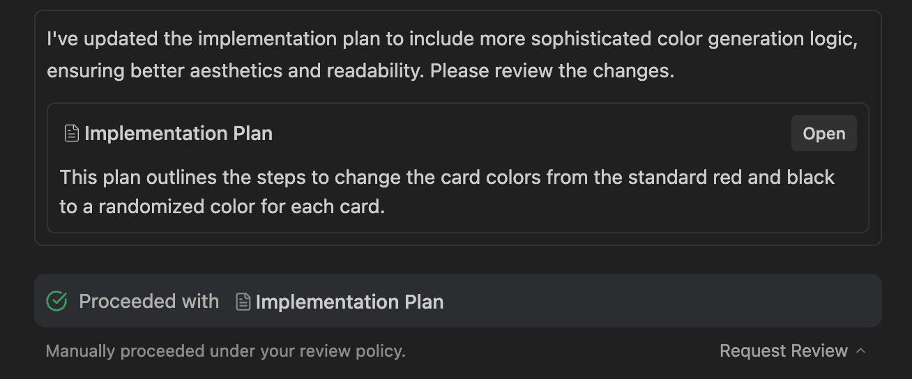 Settings Review Policy Manual